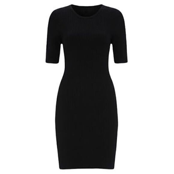 EMERSON FRY Black Tencel and Cashmere Geneva Dress Size M NWT - Picture 7 of 7
